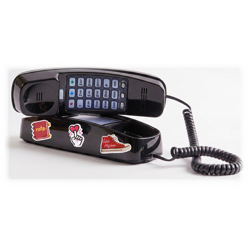 Ooma MyPhone Teléfono VoIP para Niños Negro con Base Estación Adaptador