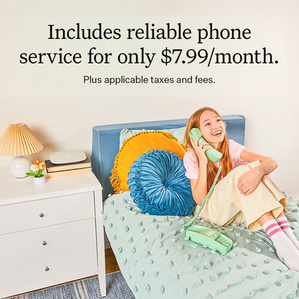 Ooma MyPhone Teléfono VoIP para Niños Verde con Estación Base y Cable Ethernet