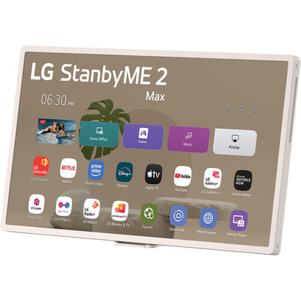 LG StanbyME 2 MAX 32" TV táctil portátil 4K UHD HDR con batería y soporte