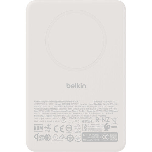 Belkin UltraCharge Slim Power Bank 10000mAh Carga Rápida 30W Sand