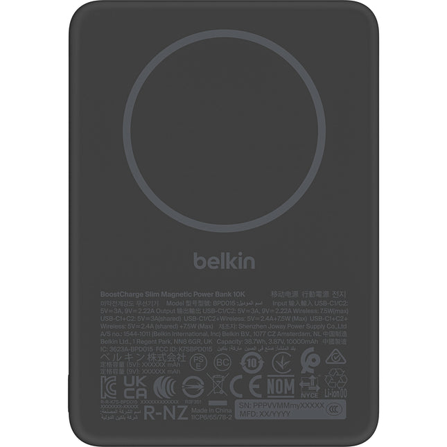 Belkin BoostCharge Slim Power Bank 10000mAh 20W Carga Rápida USB-C