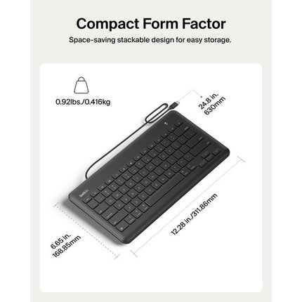 Belkin Teclado USB-C para iPad Resistente IP51 Teclas Pry-Resistant