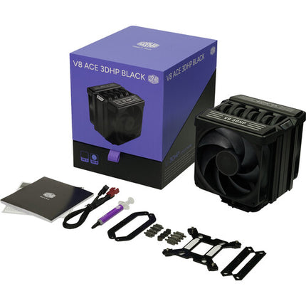 Cooler Master V8 ACE 3DHP Disipador CPU AMD 2x120mm 2500rpm Negro
