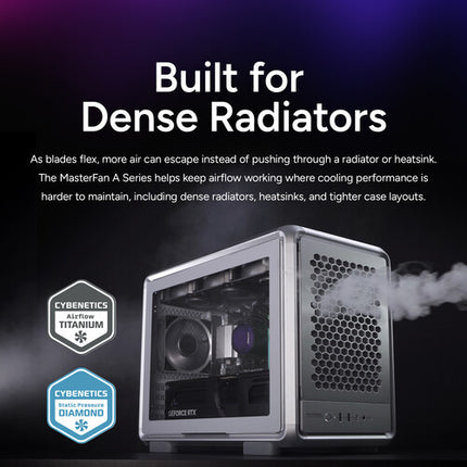 Cooler Master MasterFan A120 Ventilador 120mm 2500 rpm 76.9 CFM con rodamiento de bola