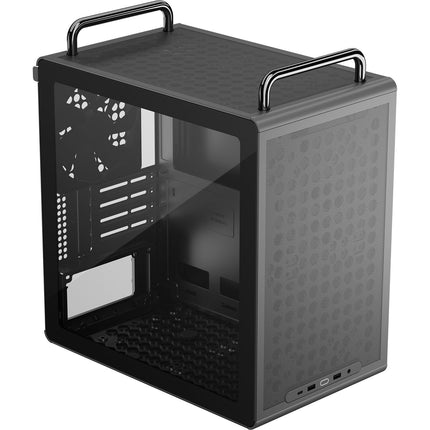 Cooler Master QUBE 340 Torre Micro-ATX Negra Panel Lateral Ventana USB-C