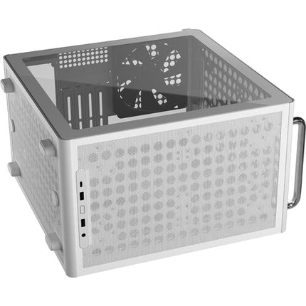 Cooler Master QUBE 340 Caja Micro-ATX Blanca con Ventana y Ventilador 140mm