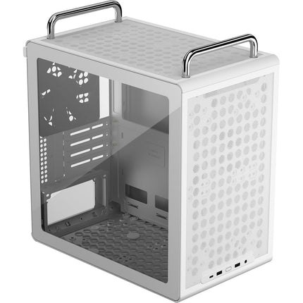 Cooler Master QUBE 340 Caja Micro-ATX Blanca con Ventana y Ventilador 140mm