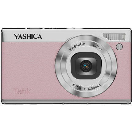 Yashica Tank cámara digital compacta 12MP 4.05mm lente rosa marshmallow
