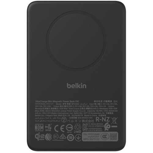 Belkin UltraCharge Slim Magnetic Power Bank 10000mAh Carga Rápida 30W