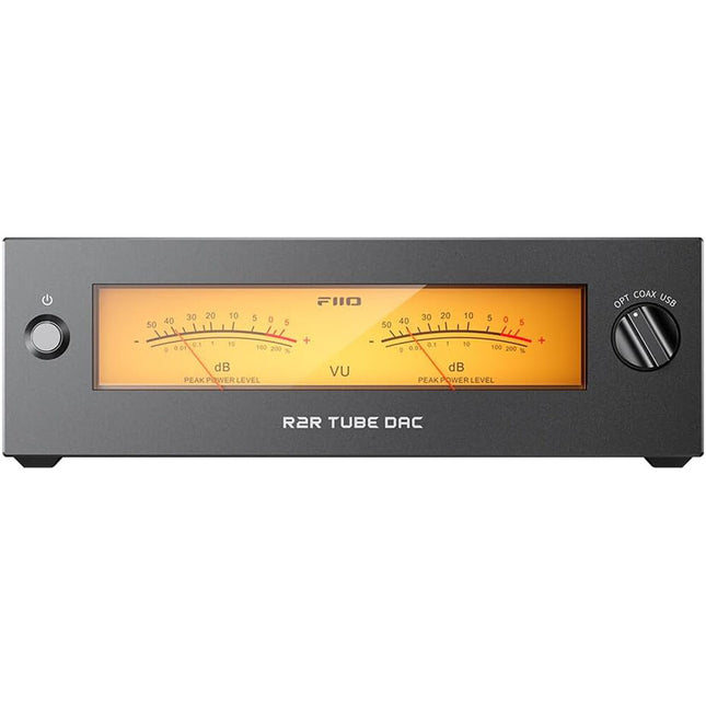 FiiO Warmer R2R DAC de escritorio y amplificador de tubo con 4 tubos E88CC y entradas USB ópticas y coaxiales