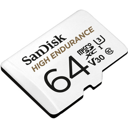 SANDISK 64GB High Endurance microSD UHS-I 100MBs con Adaptador SD