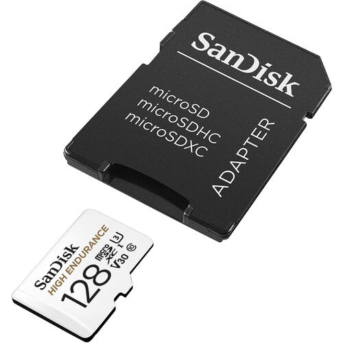 SanDisk 128GB microSD UHS-I Alta Resistencia Velocidad 100MB/s con Adaptador SD
