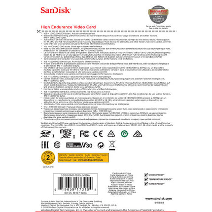 SanDisk 128GB microSD UHS-I Alta Resistencia Velocidad 100MB/s con Adaptador SD