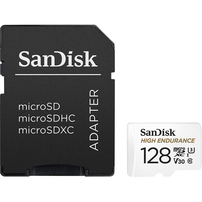SanDisk 128GB microSD UHS-I Alta Resistencia Velocidad 100MB/s con Adaptador SD