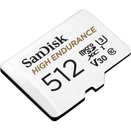 SANDISK 512GB microSD UHS-I High Endurance Tarjeta de Memoria con Adaptador SD