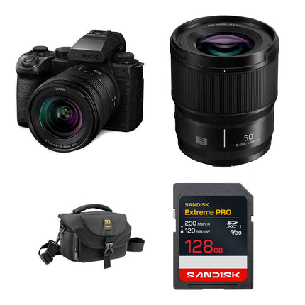 Panasonic LUMIX S5 IIX Cámara sin Espejo 24.2MP 20-60mm 50mm Kit Básico