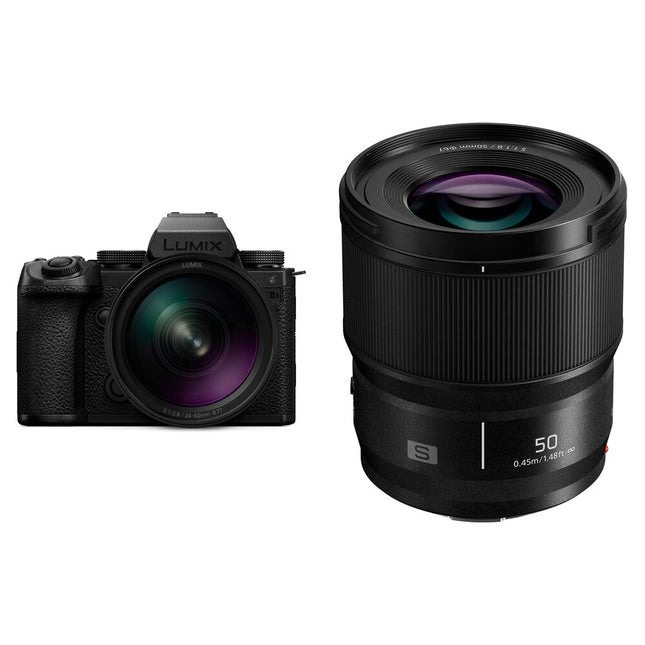 Panasonic Lumix S5 IIX Cámara sin Espejo 24.2MP Kit Lentes 24-60mm f2.8 50mm f1.8