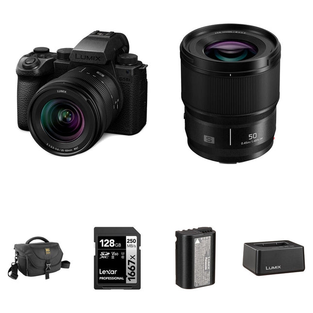Panasonic LUMIX S5 IIX Cámara sin Espejo 24.2MP 6K30p 128GB Kit Completo
