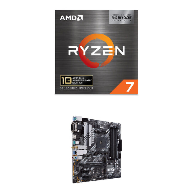 Kit Procesador AMD Ryzen 7 5800X3D 3.4 GHz y Placa Base Micro-ATX ASUS PRIME B550M-A WIFI II