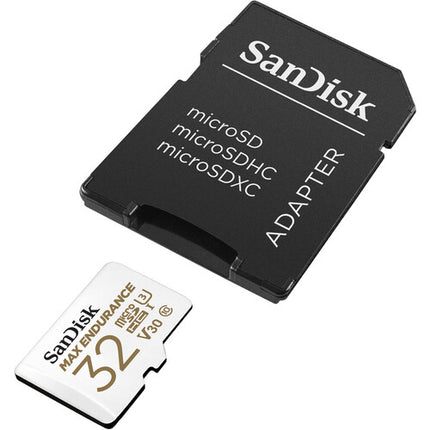 SANDISK 32GB MAX ENDURANCE microSDHC UHS-I 100MB/s con Adaptador SD