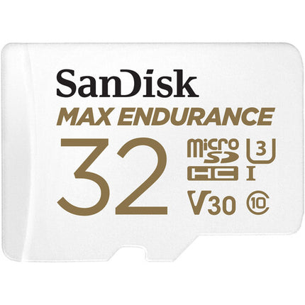 SANDISK 32GB MAX ENDURANCE microSDHC UHS-I 100MB/s con Adaptador SD
