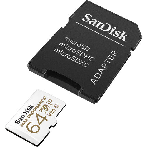SANDISK 64GB microSDXC UHS-I Clase 10 V30 100MB/s con Adaptador SD