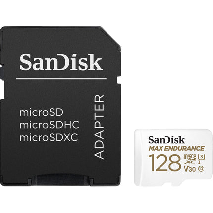 SANDISK 128GB MAX ENDURANCE microSDXC UHS-I 100MB/s con adaptador SD