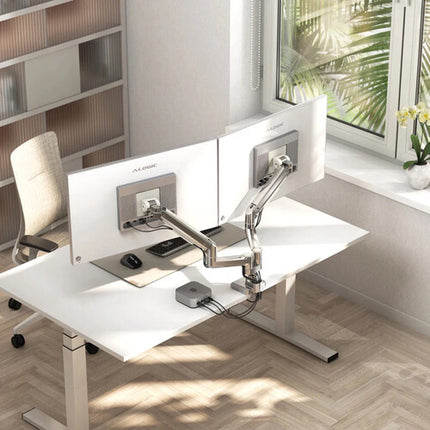 ALOGIC Flux Soporte Dual Flexible para Monitores 17 a 35" con Rotación y Montaje en Escritorio