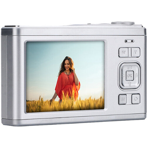 AgfaPhoto Realishot DC9200 Cámara digital dual pantalla 24MP 10x zoom con funda y correa