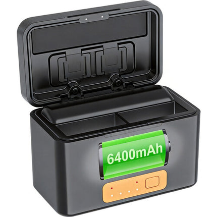 ZGCINE PS-OM1 Estuche de Carga 2 Bahías 6400mAh para Baterías DJI Osmo