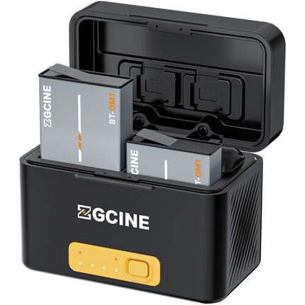 ZGCINE PS-OM1 Estuche Cargador 2 Bahías para Baterías DJI Osmo 6400mAh USB-C