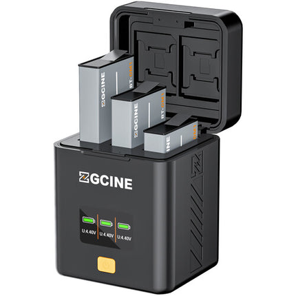 ZGCINE PS-OMC3 Estuche de Carga 3 Bahías para Baterías DJI Osmo