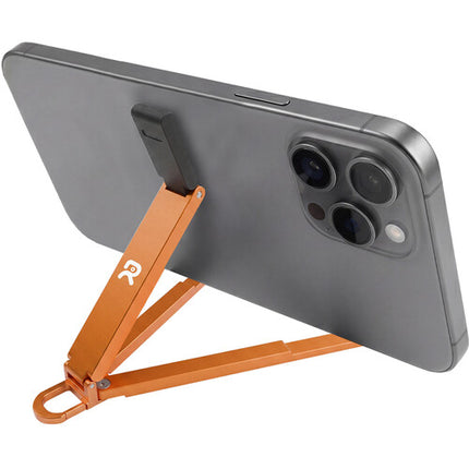 Raywowo Soporte para Teléfono y Llavero Naranja con Clip y Goma antideslizante