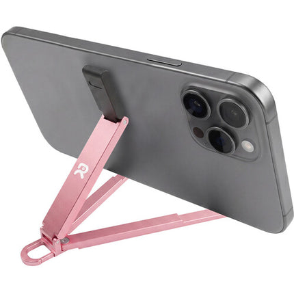 Raywowo Soporte para Teléfono y Llavero Rosa con Clip de Aluminio