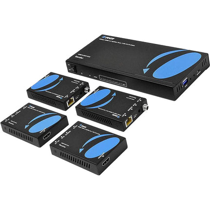OREI 1x4 4K60 HDMI Extensor y Divisor sobre Cable Cat 115 pies UHD 18 Gb/s