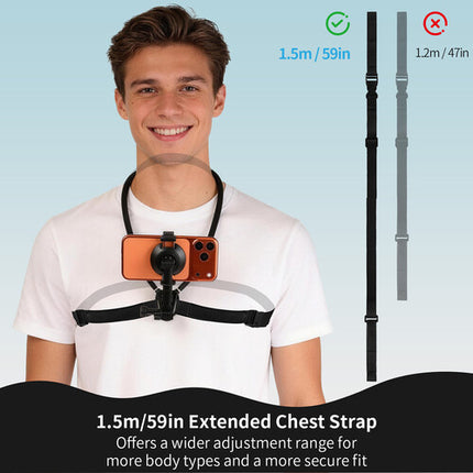 Raywowo Soporte Magnético para Teléfono con Brazo Flexible y Correa de Seguridad