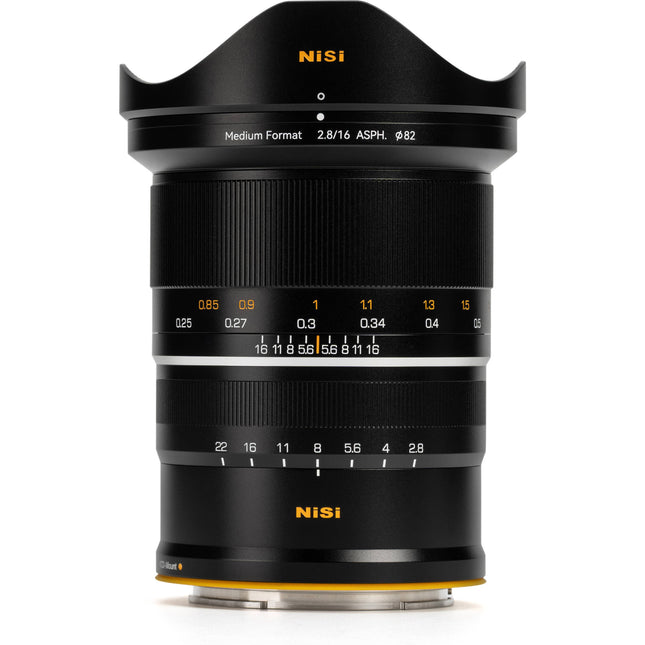 NiSi 16mm f/2.8 ASPH Lente para Hasselblad X 82mm con Anillo Adaptador Magnético