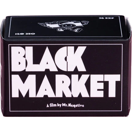 Mr. Negative Black Market 250 Película Negativo Blanco y Negro 35mm 36 exposiciones ISO 250 Grano medio