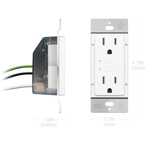 Insteon Dual On Off Outlet Doble Control Sin Wi Fi 915 MHz