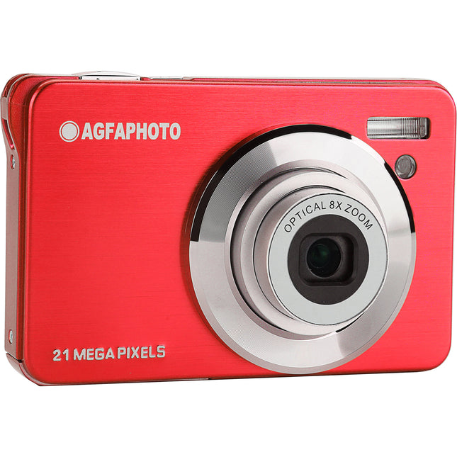 AgfaPhoto Realishot DC8300 Cámara Digital Compacta 8MP Zoom 8x 2.7" LCD Roja