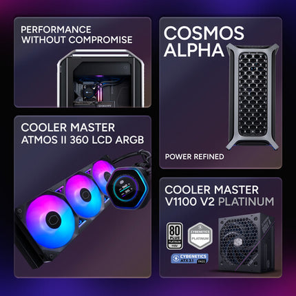 Cooler Master COSMOS Pro PC Gaming Ryzen 7 4.7 GHz 32GB RAM 4TB SSD
