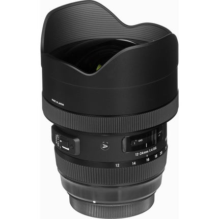Sigma 12-24mm f4 DG HSM Art objetivo Nikon F montura F con estabilizador y funda