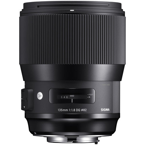 Sigma 135mm f1.8 DG HSM Art Lente para Nikon F Refurbished con Parasol y Estuche