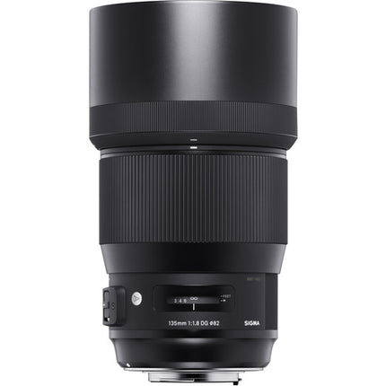 Sigma 135mm f1.8 DG HSM Art lente para Sigma SA montaje completo con parasol y estuche