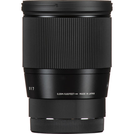 Sigma 16mm f/1.4 DC DN Lente Contemporánea para Canon EF-M con parasol y tapa de lente
