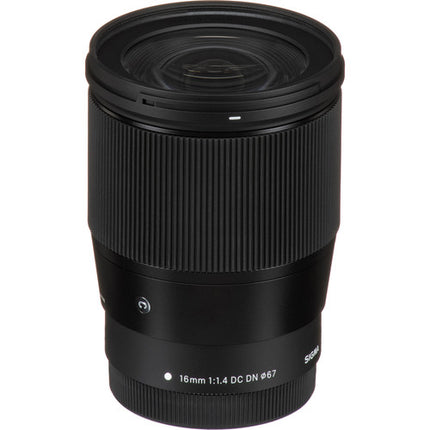 Sigma 16mm f/1.4 DC DN Lente Contemporánea para Canon EF-M con parasol y tapa de lente