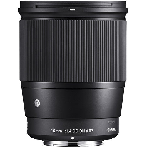 Sigma 16mm f/1.4 DC DN Lente para Leica L APS-C con 9 Palas y Motor AF