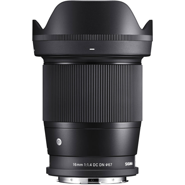 Sigma 16mm f/1.4 DC DN Lente para Leica L APS-C con 9 Palas y Motor AF