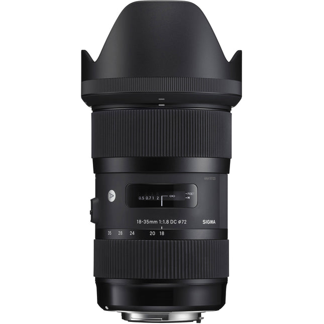 Sigma 18-35mm f/1.8 DC HSM Art lente Nikon F con funda y parasol reacondicionada