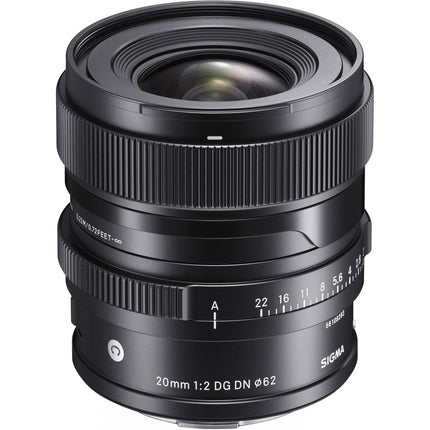 Sigma 20mm f2 DG DN Lente para Leica L Apertura f2 Distancia mínima 22cm